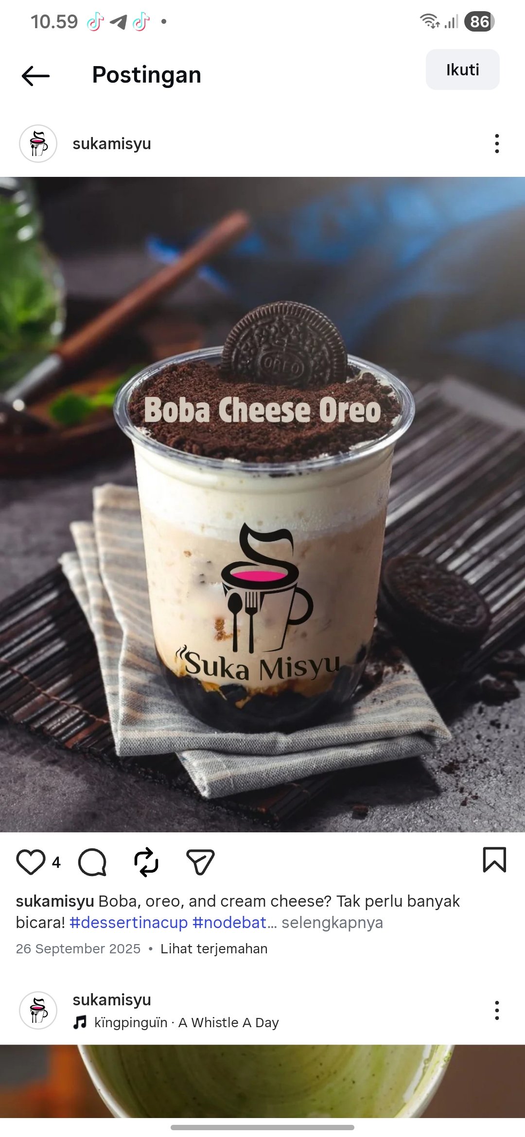 Boba Chesse Oreo